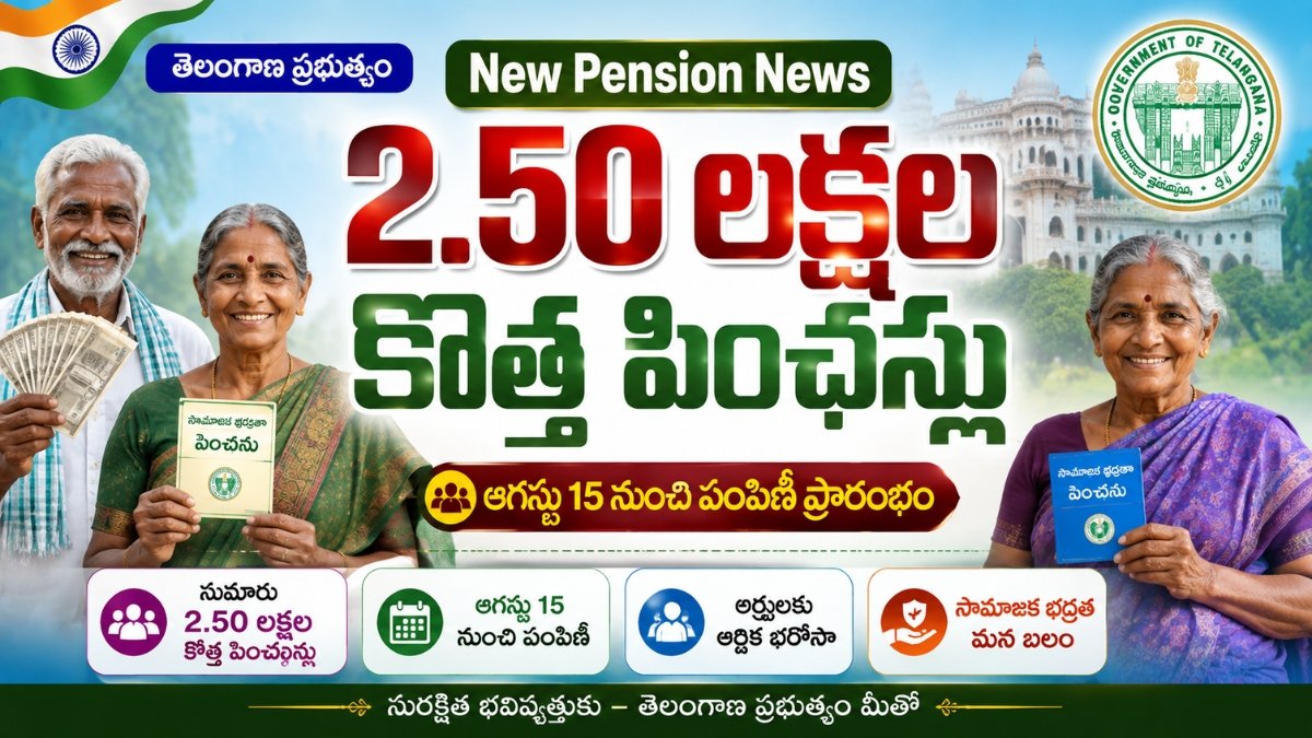 Telangana New Cheyutha Pensions 2026 Apply Now