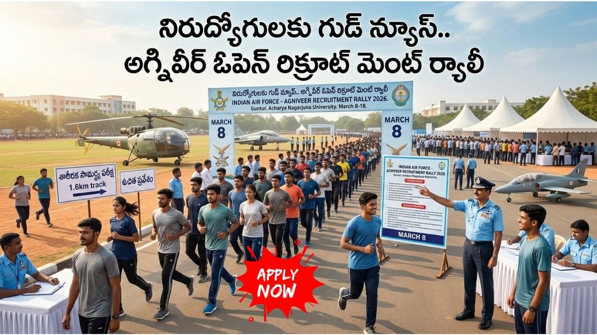 Agnivir Recruitment Rally 2026 Airforce Jobs Apply Online