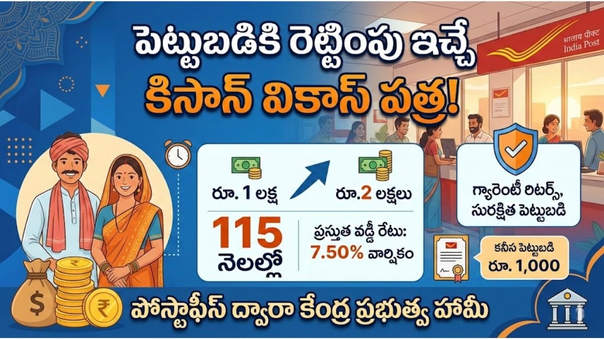 Kisan Vikas Patra Double Money Scheme