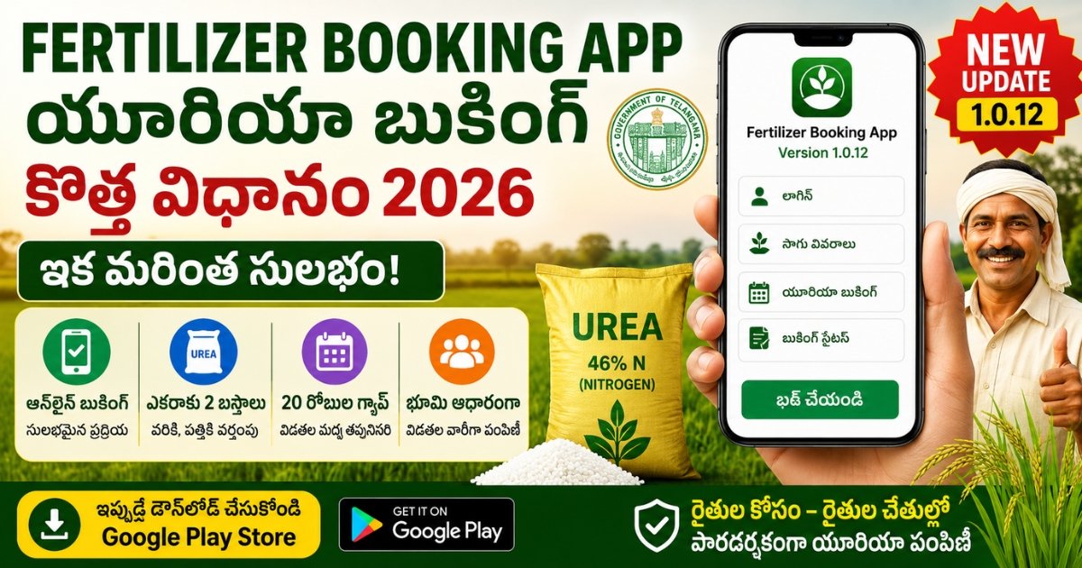 Fertilizer Booking App ద్వారా తెలంగాణ రైతులు యూరియా బుకింగ్ చేస్తున్న సమాచారం
