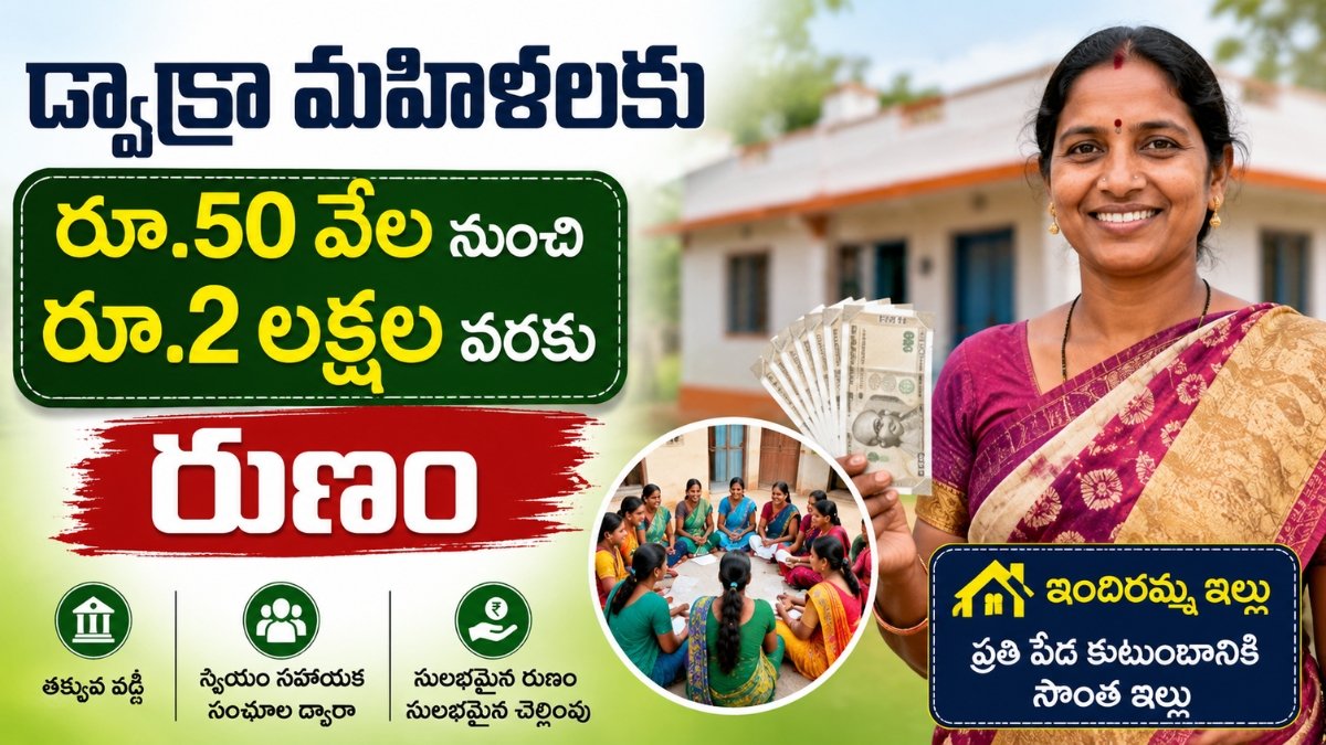 Indiramma Indlu Loan for DWCRA women in Telangana