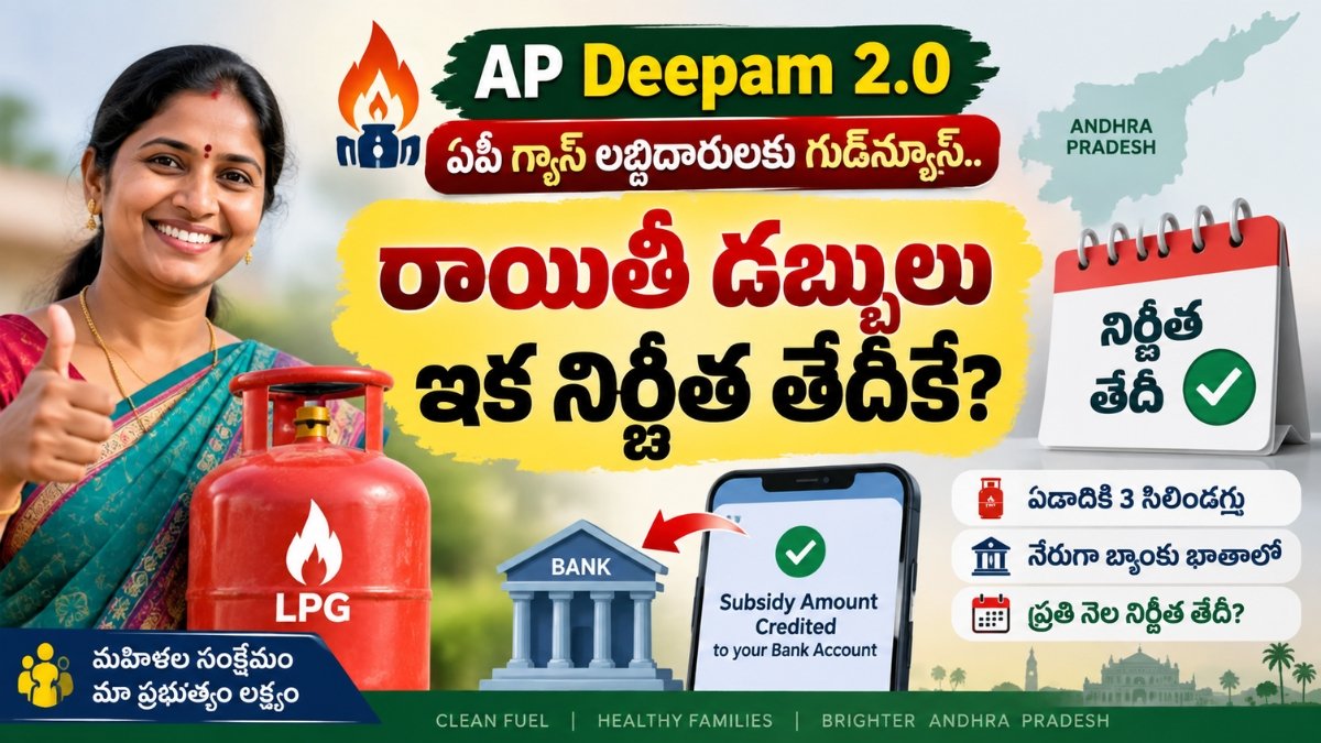 AP Deepam Scheme Gas Subsidy 2026