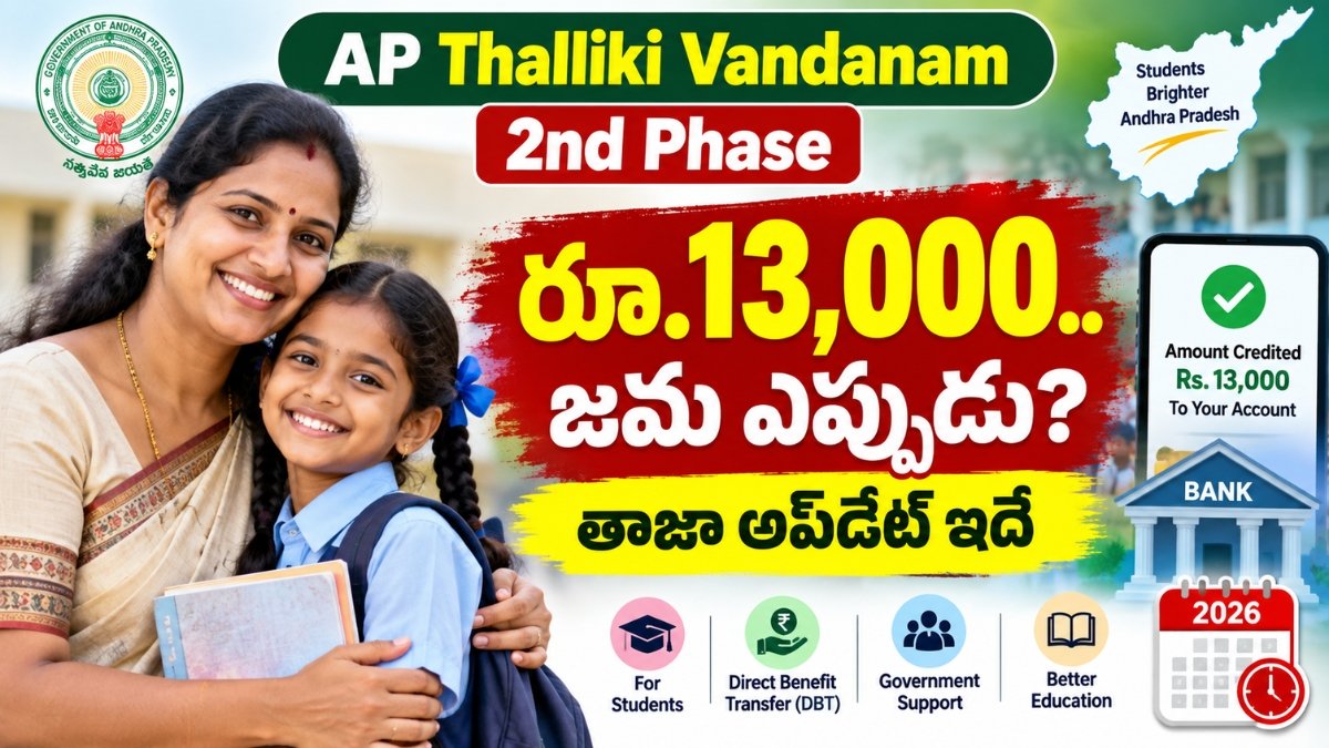 AP Thalliki Vandanam 2nd Phase రూ.13,000